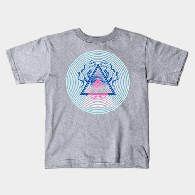 Illuminati Pop! Kids T-Shirt by jackshoegazer